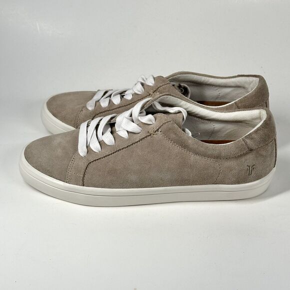 Frye Women's Shoes Size 9M Tan Round Toe Suede Leather Comfort Sneaker - Picture 6 of 16
